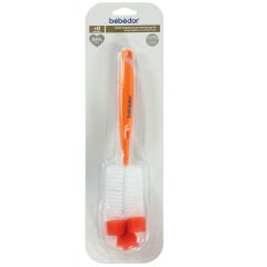 Bebedor Süngerli Biberon Ve Emzik Temizleme Fırça Seti Turuncu