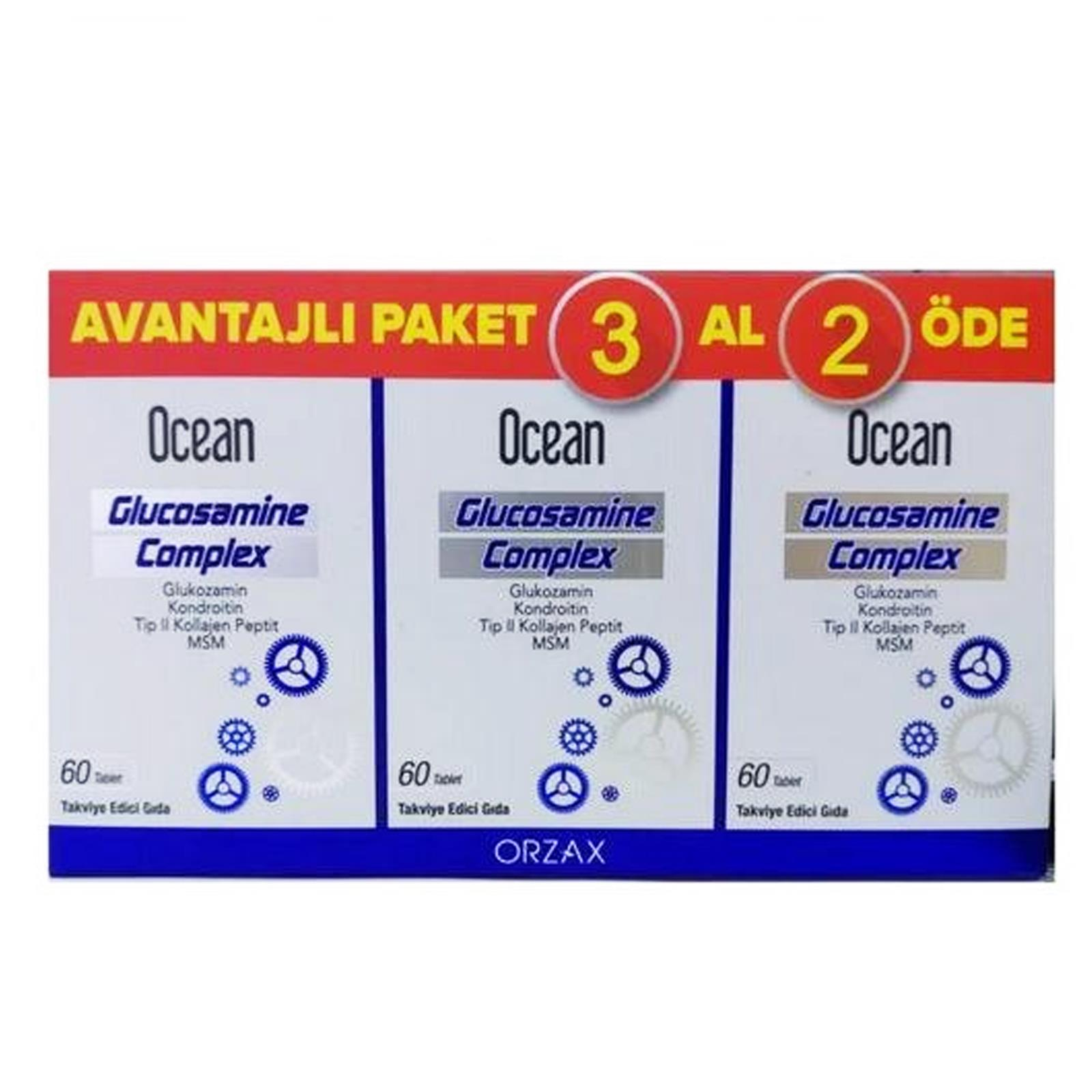 Ocean Glucosamine Complex 60 Tablet 3 Al 2 Öde