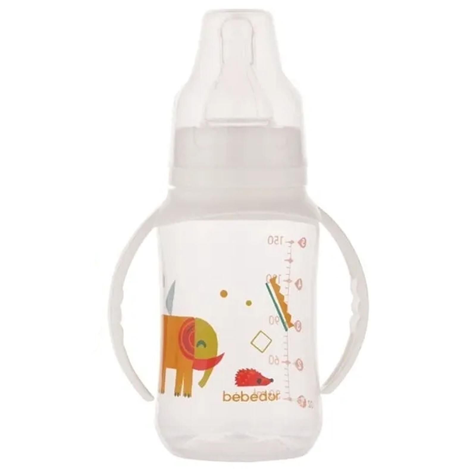 Bebedor 76302 Kulplu PP Biberon 6-18 Ay 150 ml Fil Desenli