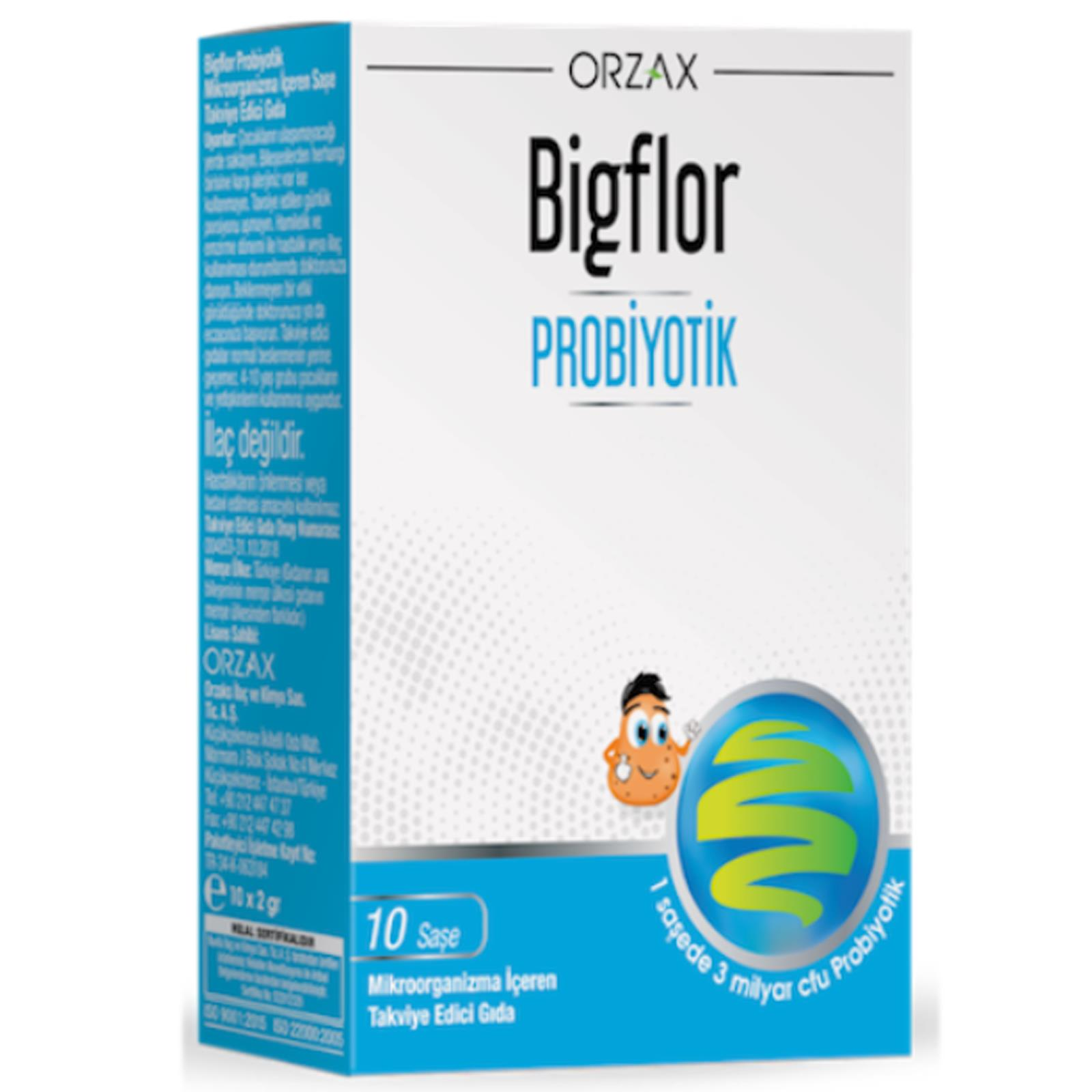 Orzax Bigflor Probiyotik 10 Saşe