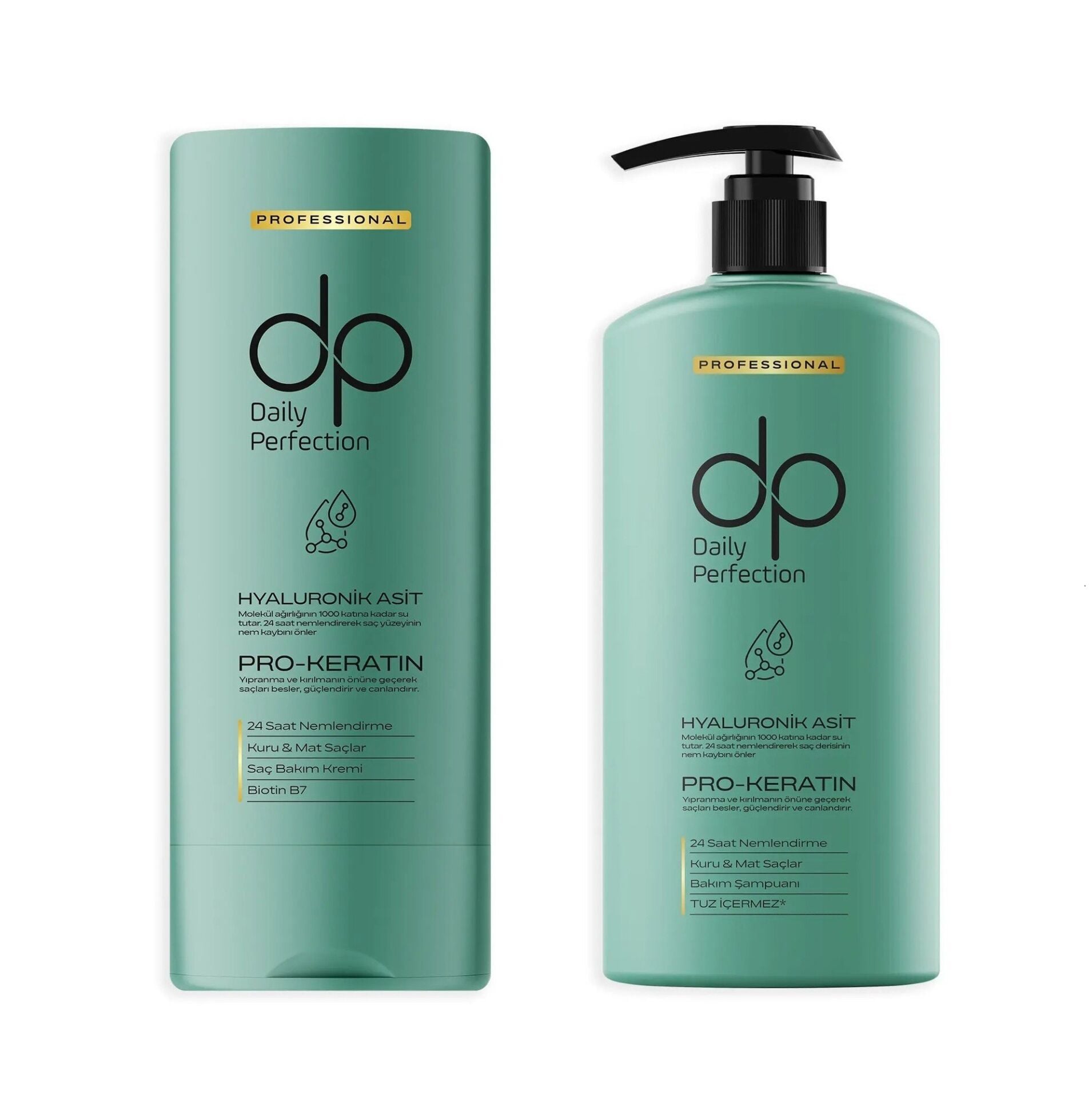 Dp Daily Perfection Hyalüronik Asit Şampuan 425 ml +  Hyalüronik Asit Saç Bakım Kremi 350 ml