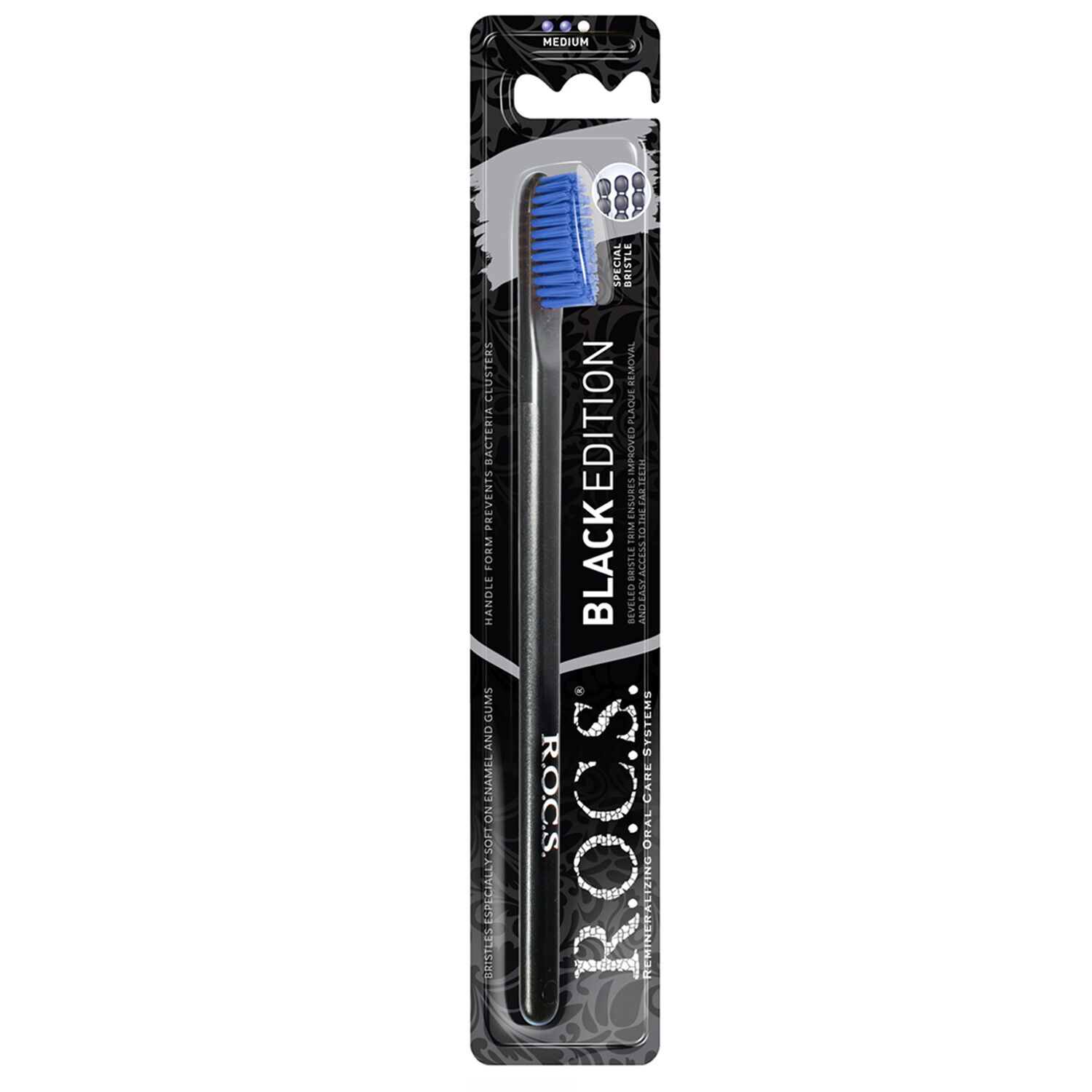 Rocs Black Edition Medium Diş Fırçası Erkek Rengi