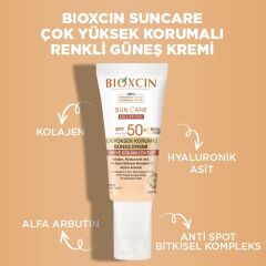 Bioxcin Sun Care Çok Yüksek Korumalı Lekeli Ciltler İçin Renkli Güneş Kremi Spf 50+ 50 ml