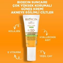 Bioxcin Sun Care Çok Yüksek Korumalı Akneye Eğilimli Ciltler İçin Güneş Kremi Spf 50+ 50 ml