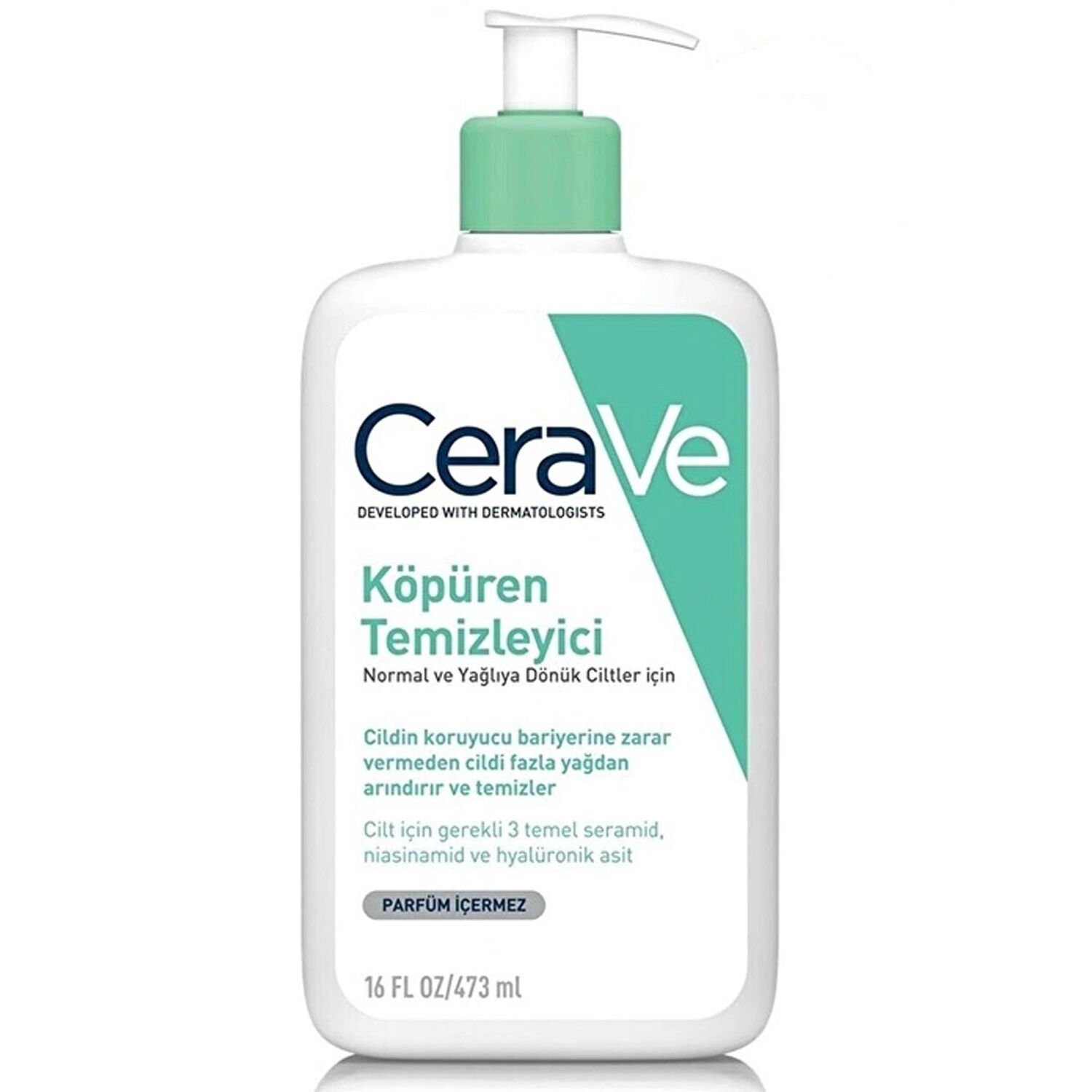 Cerave Köpüren Temizleyici Normal Ve Yağlıya Dönük Ciltler İçin 473 ml