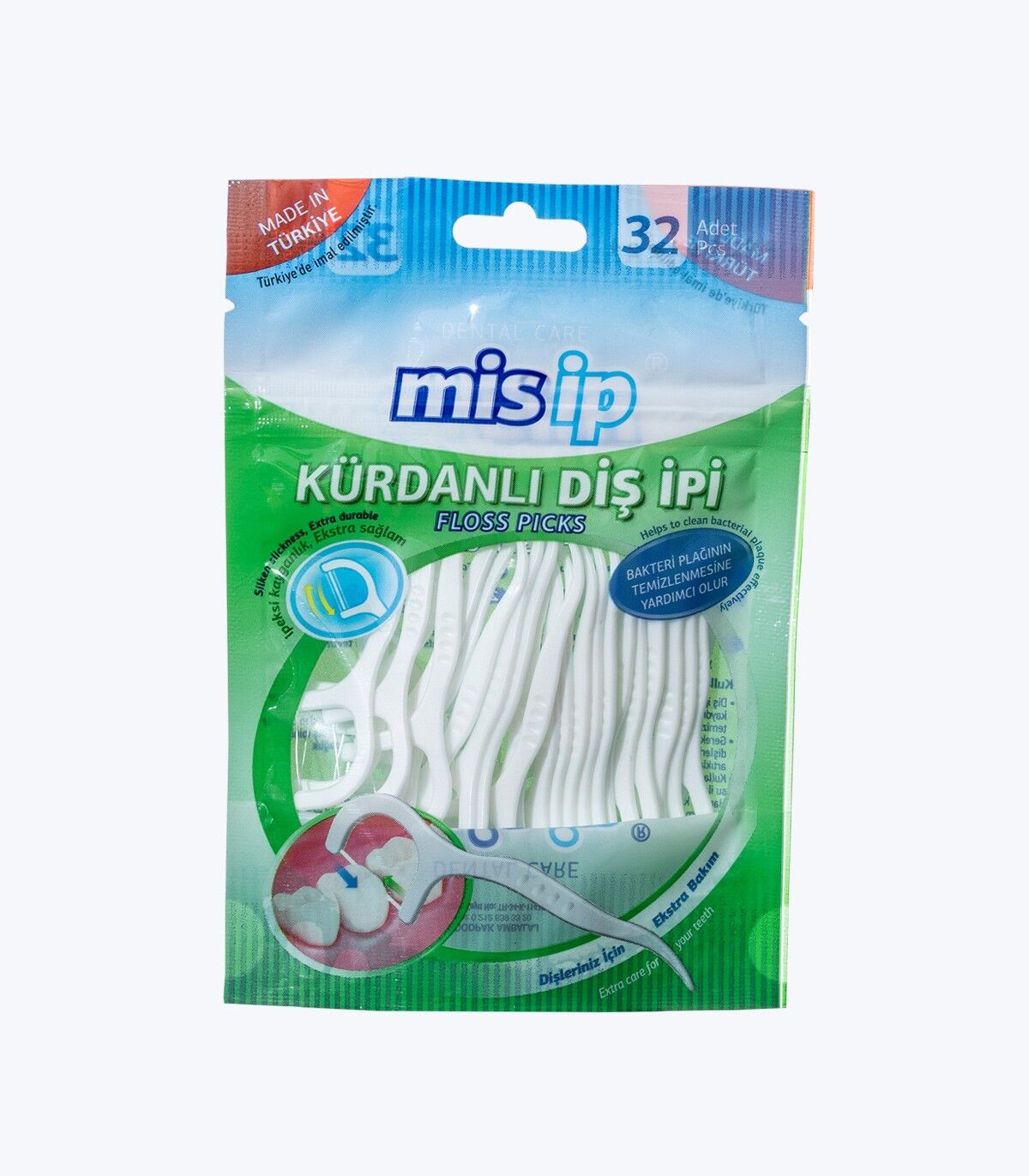Mis İp Kürdanlı Diş İpi 32 Adet