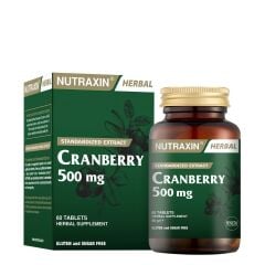 Mutraxin Cranberry 500 mg Takviye Edici Gıda 60 Tablet