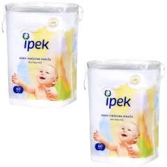 İpek Maxi 60 lı Bebek Temizleme Pamuğu 2 Paket