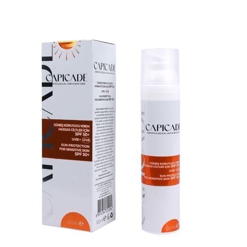 Capicade SPF 50+ Güneş Koruyucu Krem Hassas Ciltler 100 mL
