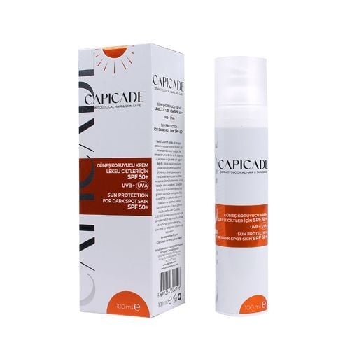 Capicade SPF 50+ Güneş Koruyucu Krem Lekeli Ciltler İçin 100 ml