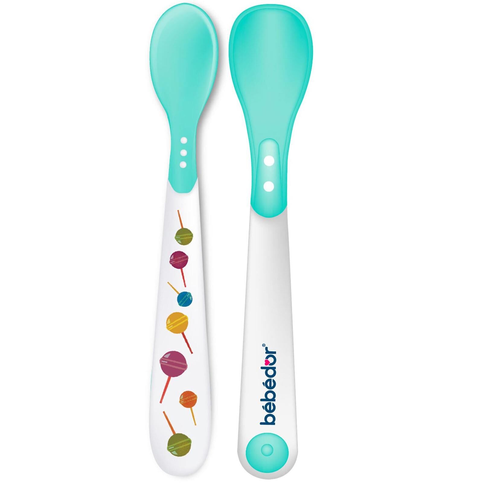 Bebedor Isıya Duyarlı 2 li Kaşık 6+ Ay Yeşil