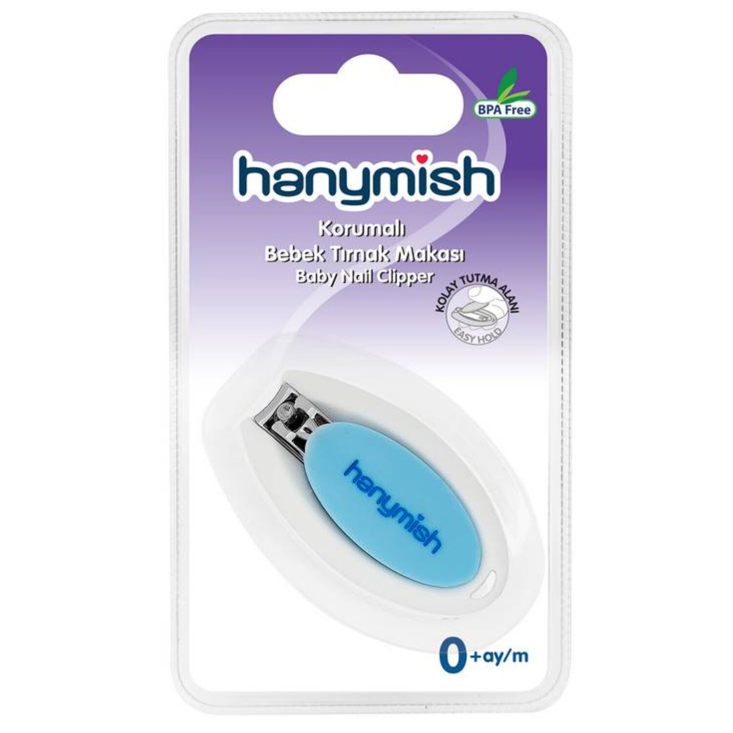 Hanymish 900 Korumalı Bebek Tırnak Makası Mavi