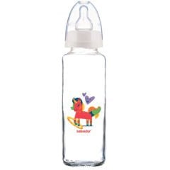 Bebedor Sevimli At Desenli Cam Biberon 3+ Ay 250 ml