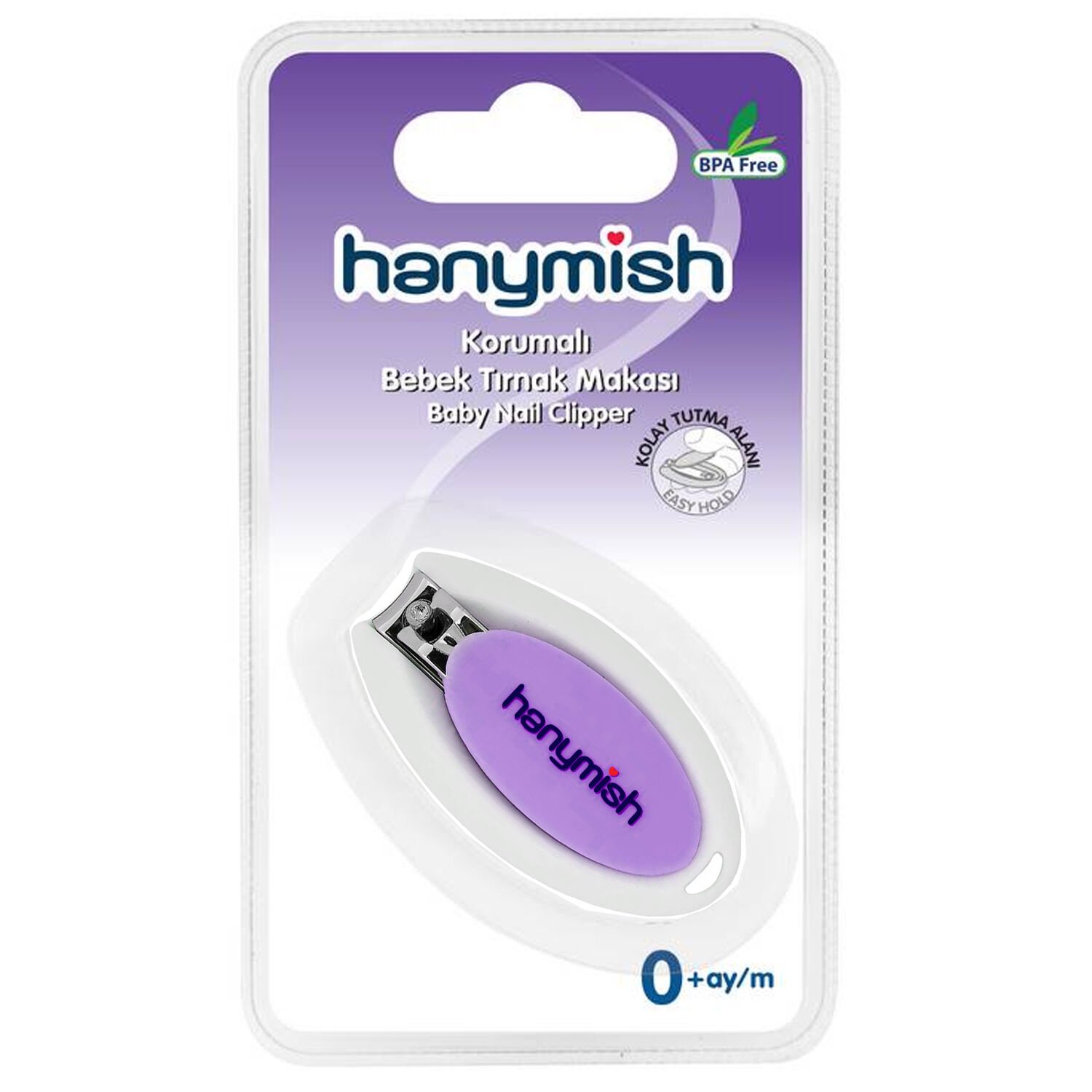 Hanymish 900 Korumalı Bebek Tırnak Makası Mor