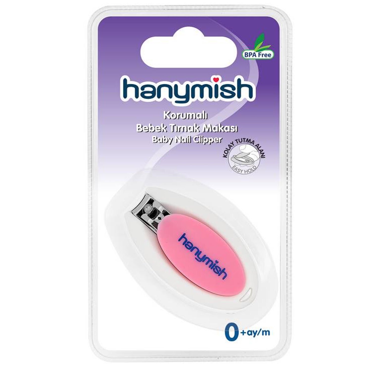 Hanymish 900 Korumalı Bebek Tırnak Makası Pembe