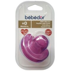 Bebedor 105 Soft Kapaklı Silikon Emzik 0-6 Ay Mor