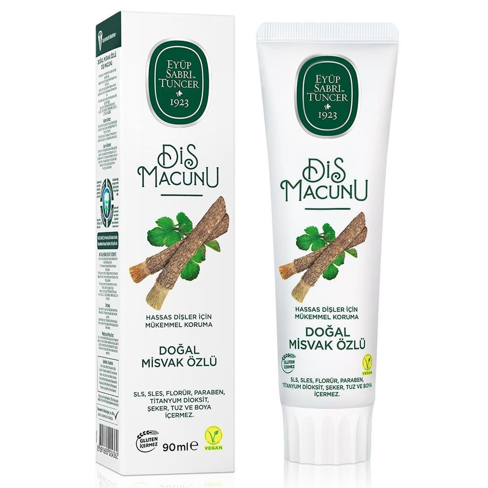 Eyüp Sabri Tuncer Doğal Misvak Özlü Florürsüz Diş Macunu 90 ml
