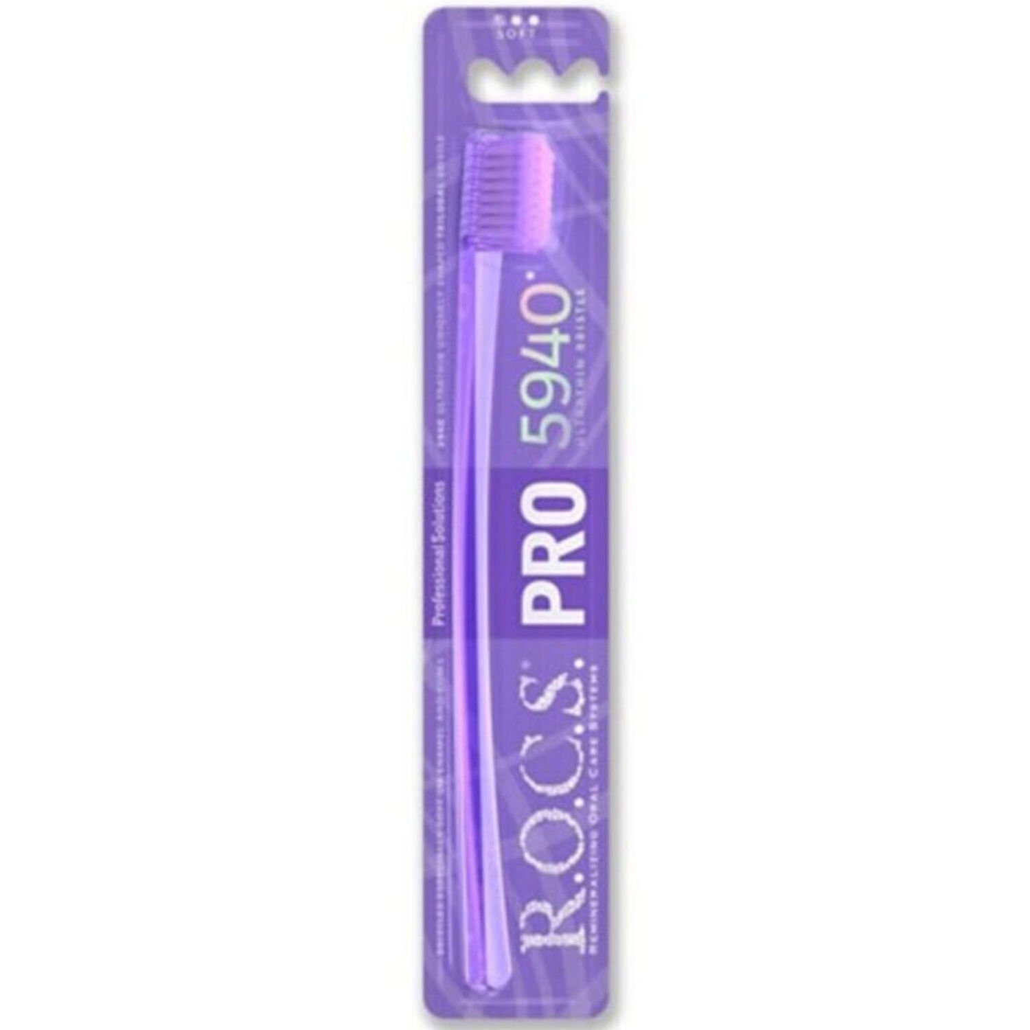 Rocs Pro 5940 Soft Diş Fırçası Mor