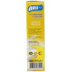 Arı Mama Sütlü Muzlu 12 Vitamin 6 Mineralli Pirinç Unu 250 gr