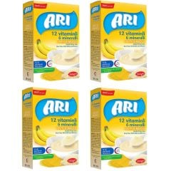 Arı Mama Sütlü Muzlu 12 Vitamin 6 Mineralli Pirinç Unu 250 gr 4 ADET