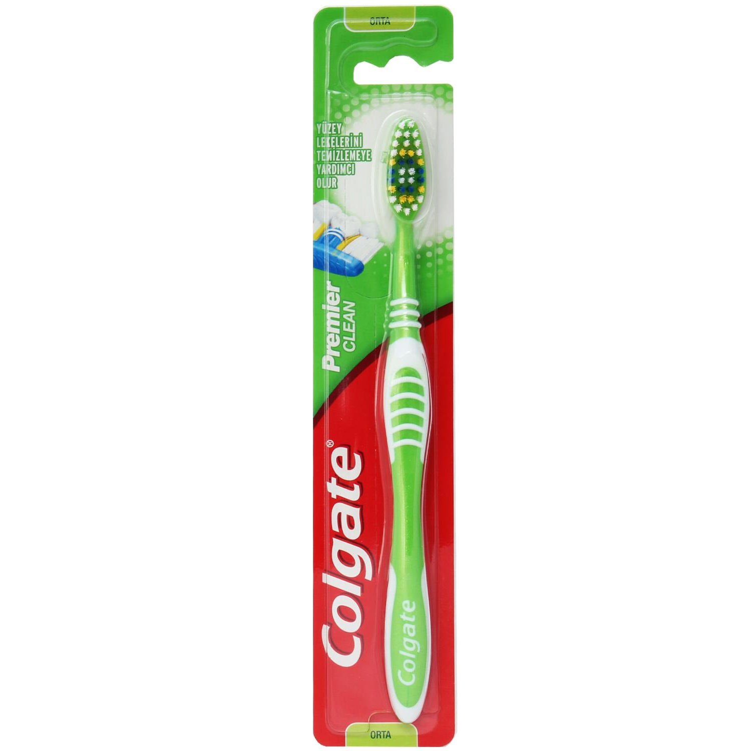 Colgate Premier Clean Orta Diş Fırçası Yeşil