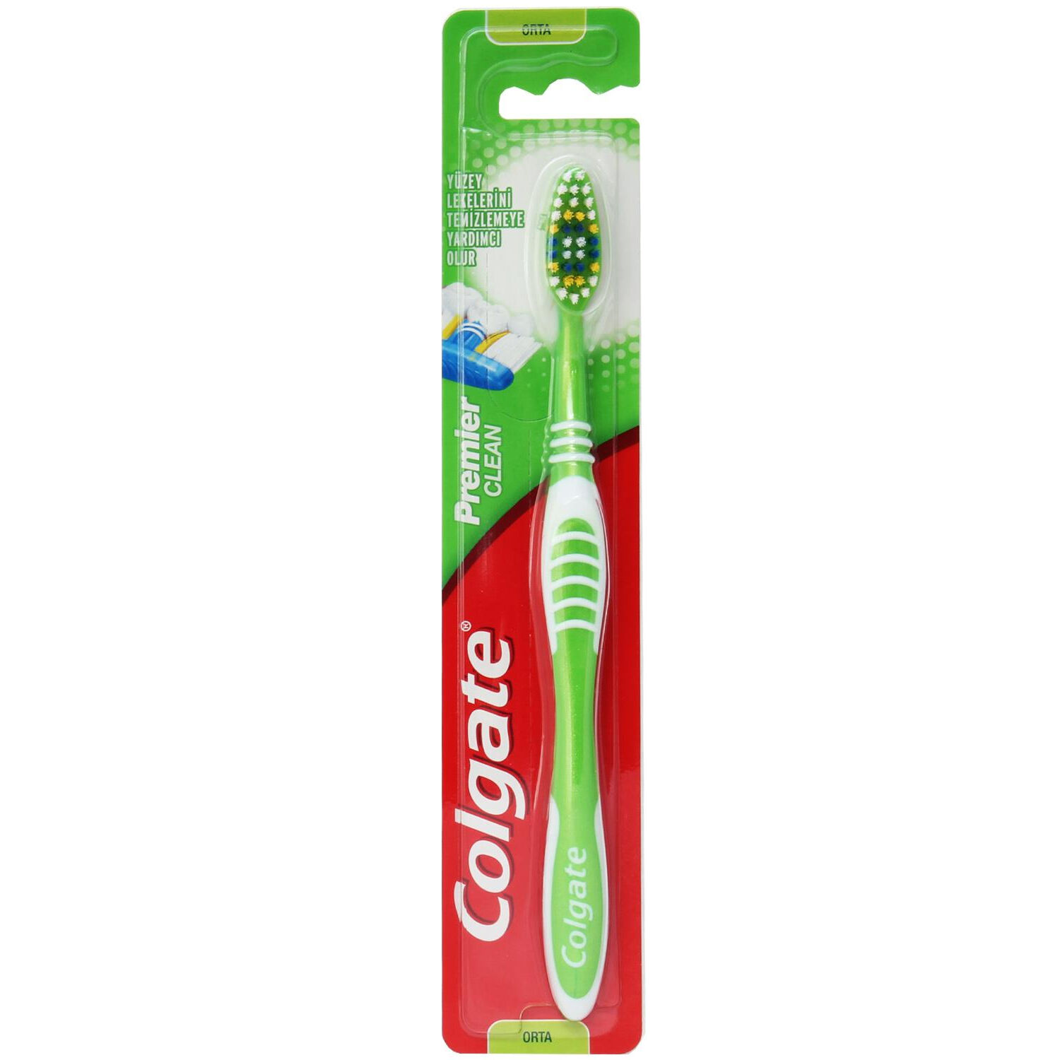 Colgate Premier Clean Orta Diş Fırçası Yeşil