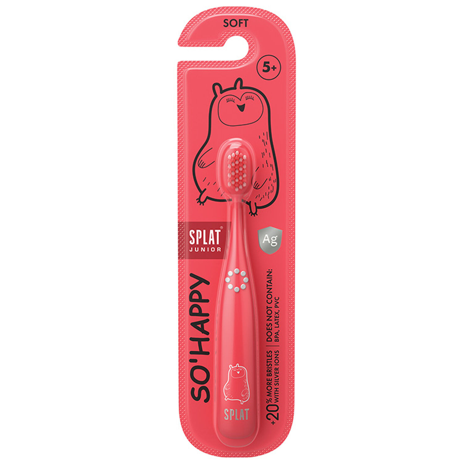 Splat Junior So Happy 5 Yaş+ Soft Diş Fırçası Kırmızı