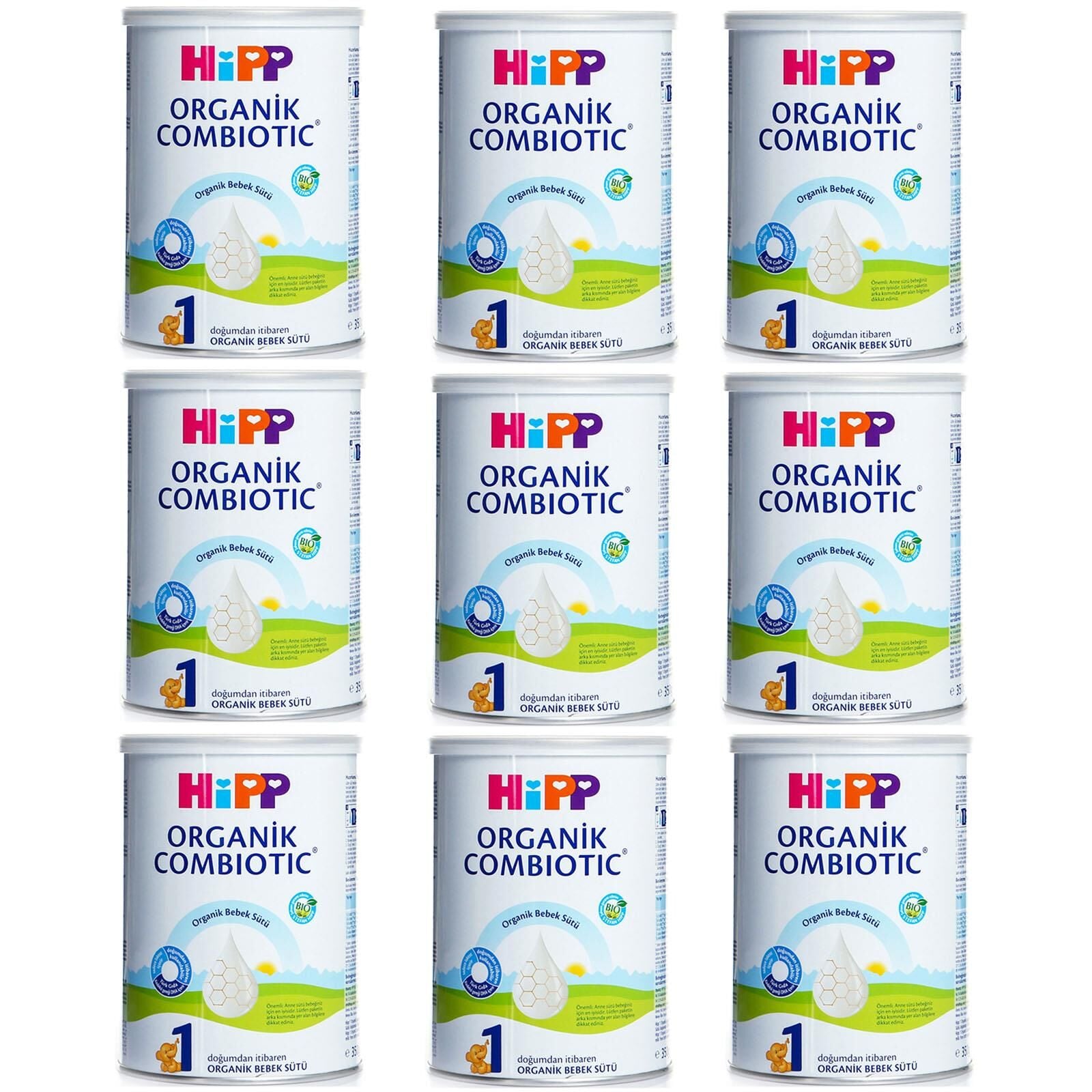 Hipp 1 Organik Combiotic Bebek Sütü 350 gr 9 ADET