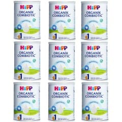 Hipp 1 Organik Combiotic Bebek Sütü 350 gr 9 ADET