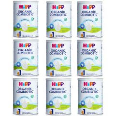Hipp 1 Organik Combiotic Bebek Sütü 350 gr 9 ADET
