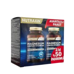Nutraxin Magnezyum Complex 60 + 60 Tablet Avantajlı Paket