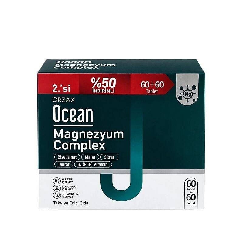 Ocean Magnezyum Complex 60 + 60 Tablet