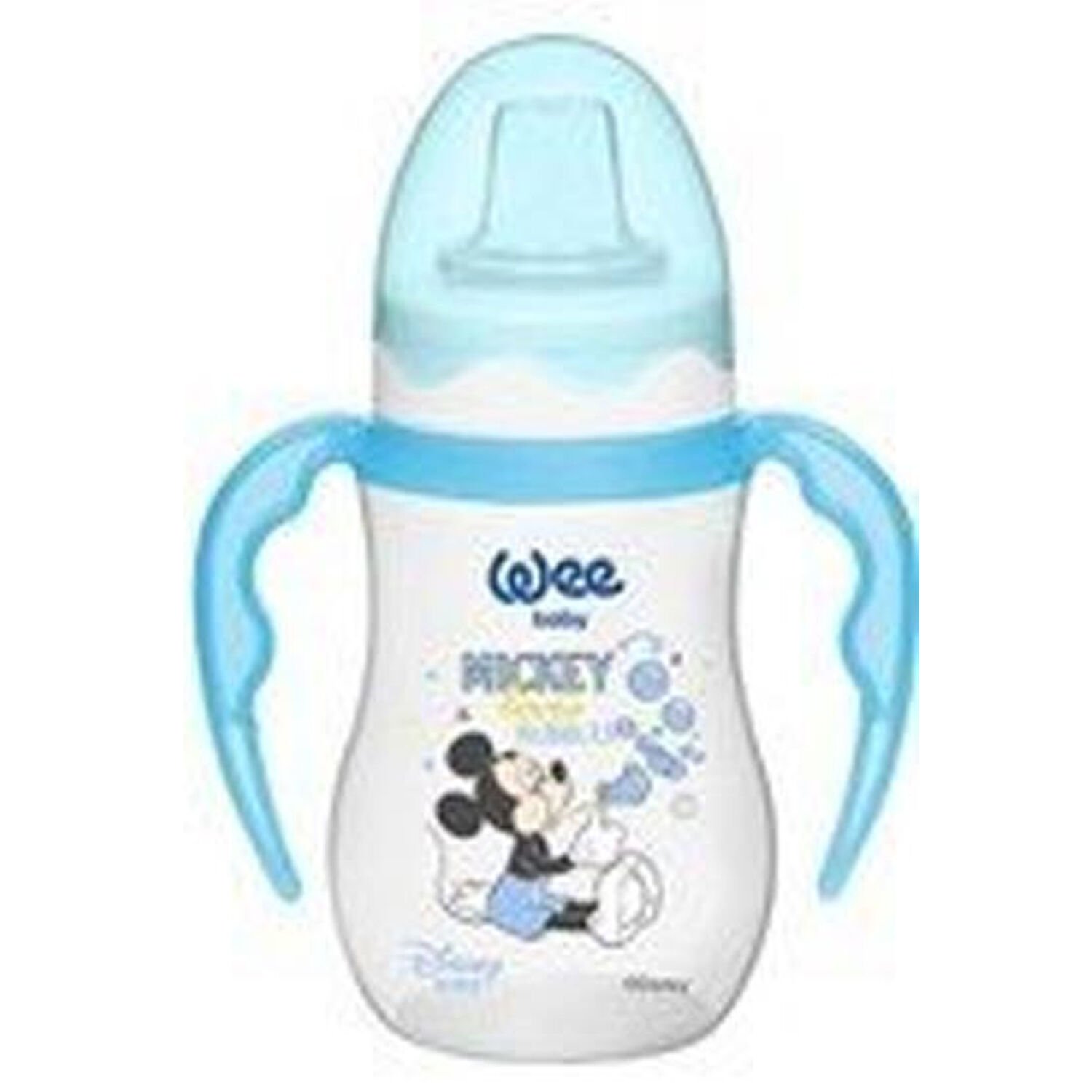 Wee Baby Disney Kulplu Alıştırma Bardağı 250 ml Mavi