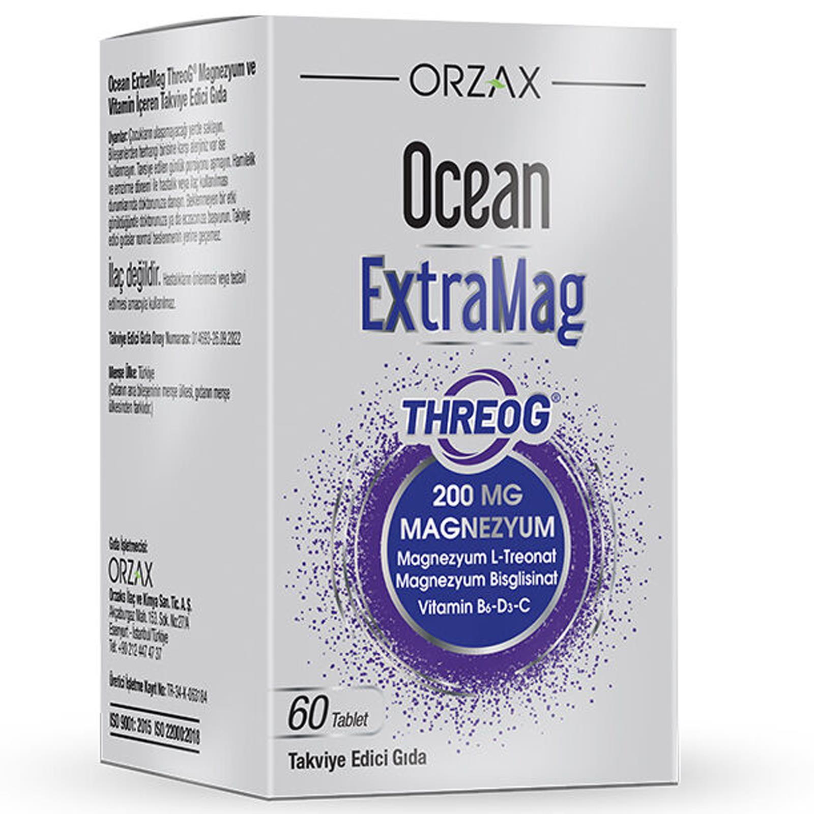 Ocean Extramag Threog Takviye Edici Gıda 60 Tablet