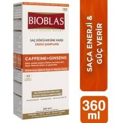 Bioblas Saç Dökülmesine Karşı Enerji Şampuanı Caffeine + Ginseng 360 ml