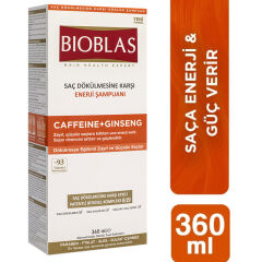 Bioblas Saç Dökülmesine Karşı Enerji Şampuanı Caffeine + Ginseng 360 ml