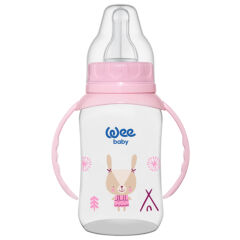 Wee Baby Klasik Kulplu PP Biberon 150 ml Pembe