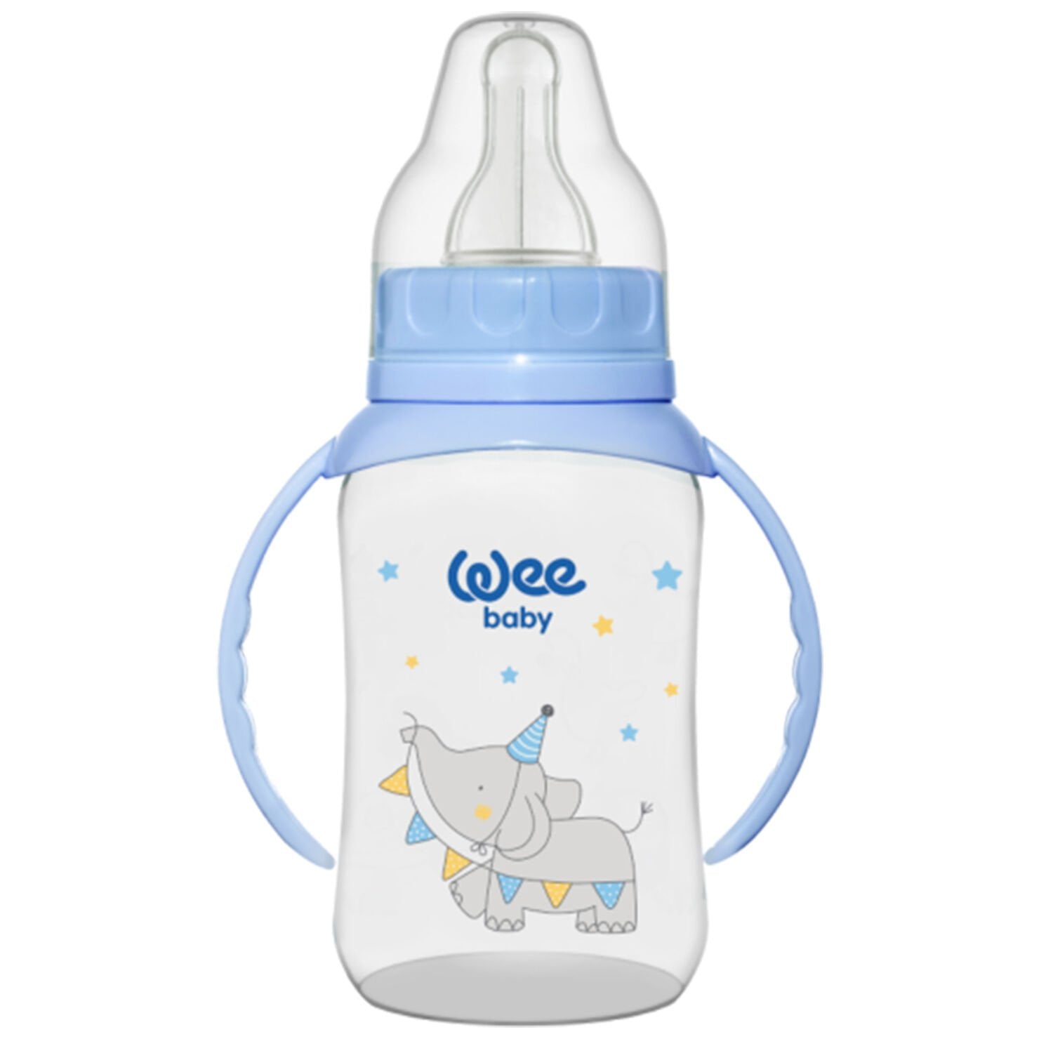 Wee Baby Klasik Kulplu PP Biberon 150 ml Mavi