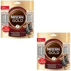 Nescafe Gold Tek İçimlik Hazır Kahve 14 lü Paket 2 ADET