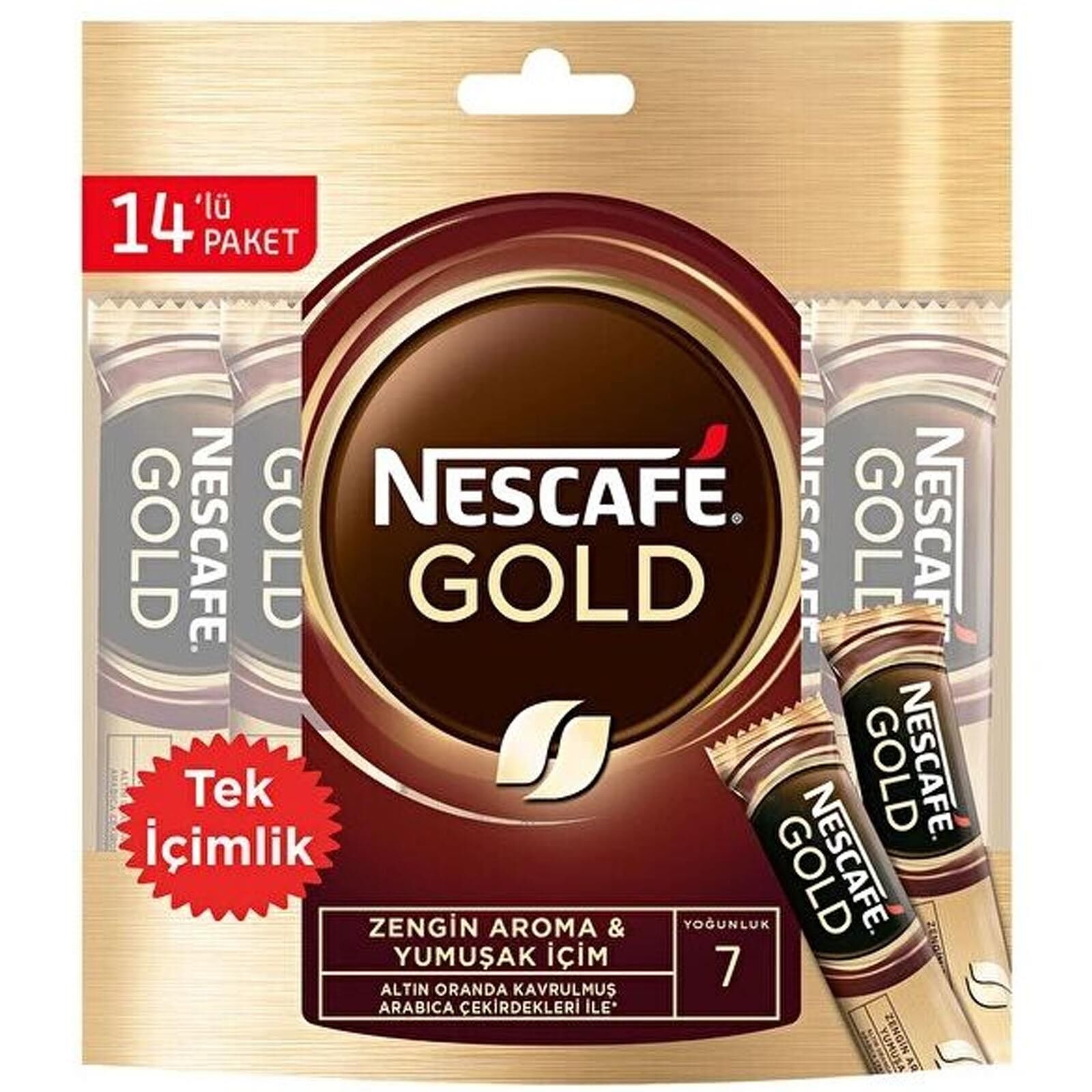 Nescafe Gold Tek İçimlik Hazır Kahve 2 gr x 14 lü Paket
