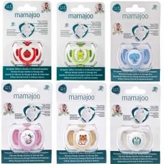 Mamajoo Saklama Kutulu Desenli Ortodontik Silikon Emzik 12+Ay