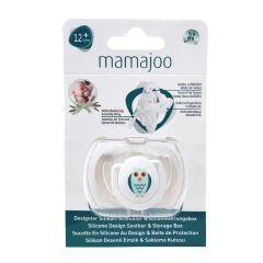 Mamajoo Saklama Kutulu Desenli Ortodontik Silikon Emzik 12+Ay