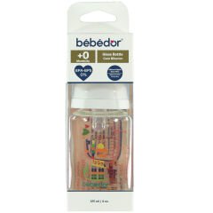 Bebedor Sevimli Zürafa Desenli Cam Biberon 0+ Ay 125 ml