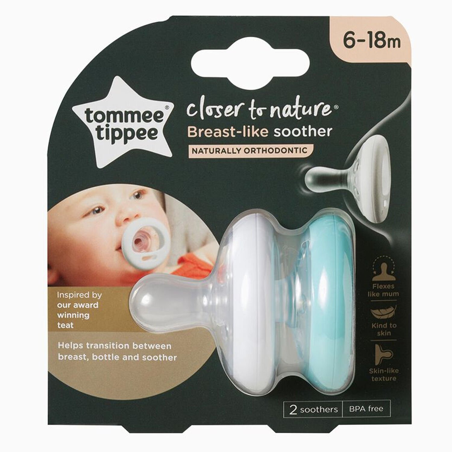 Tommee Tippee Breastlike Emzik 6-18 Ay 2 li