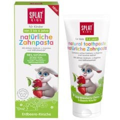 Splat Kids Natural Vişne Ve Çilek Tadında 2-6 Yaş Diş Macunu 50 ml