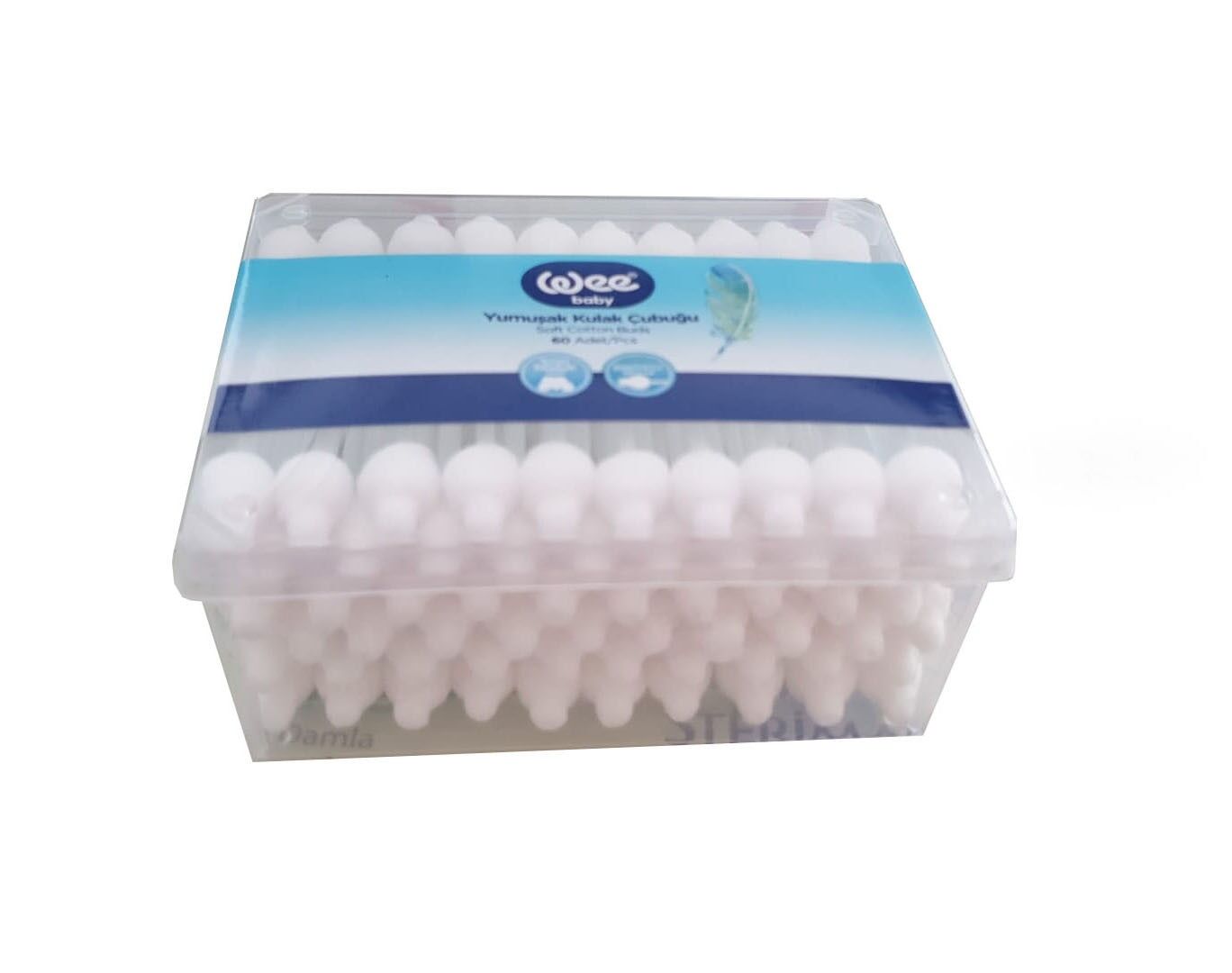 Wee Baby Emniyetli Pamuklu Çubuk 60 Adet