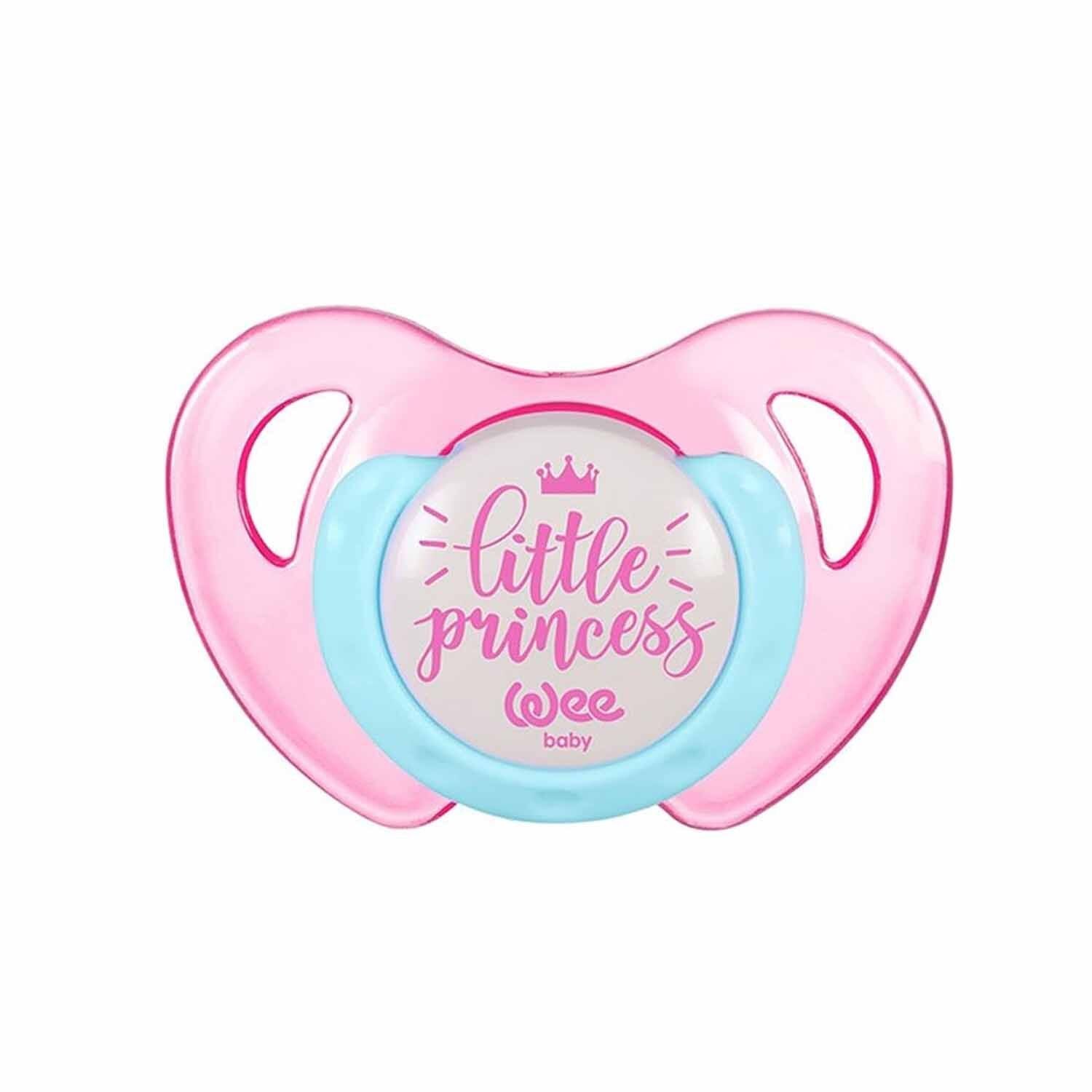 Wee Baby Desenli Kelebek Damaklı Emzik 6-18 Ay Kız Rengi