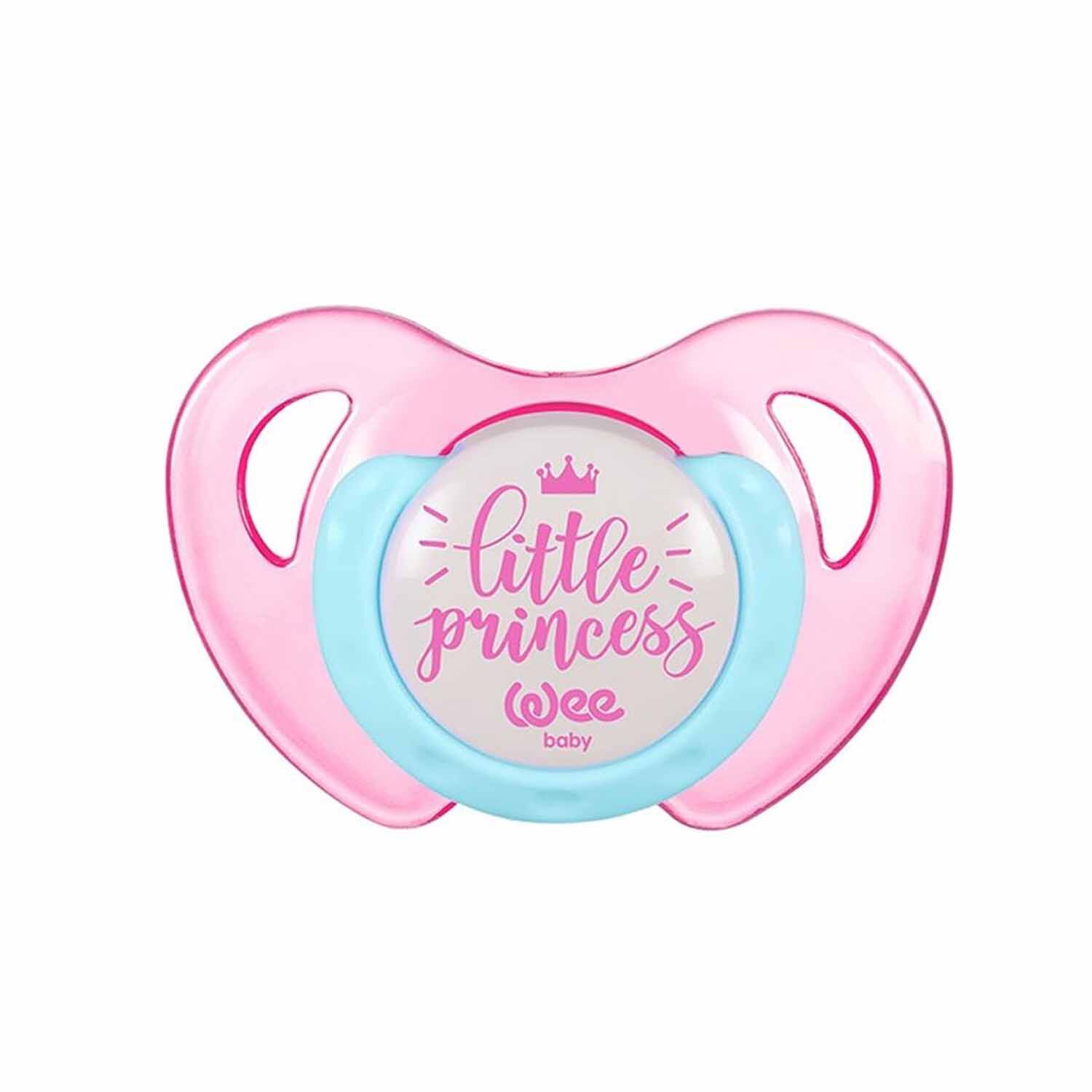 Wee Baby Desenli Kelebek Damaklı Emzik 6-18 Ay Kız Rengi