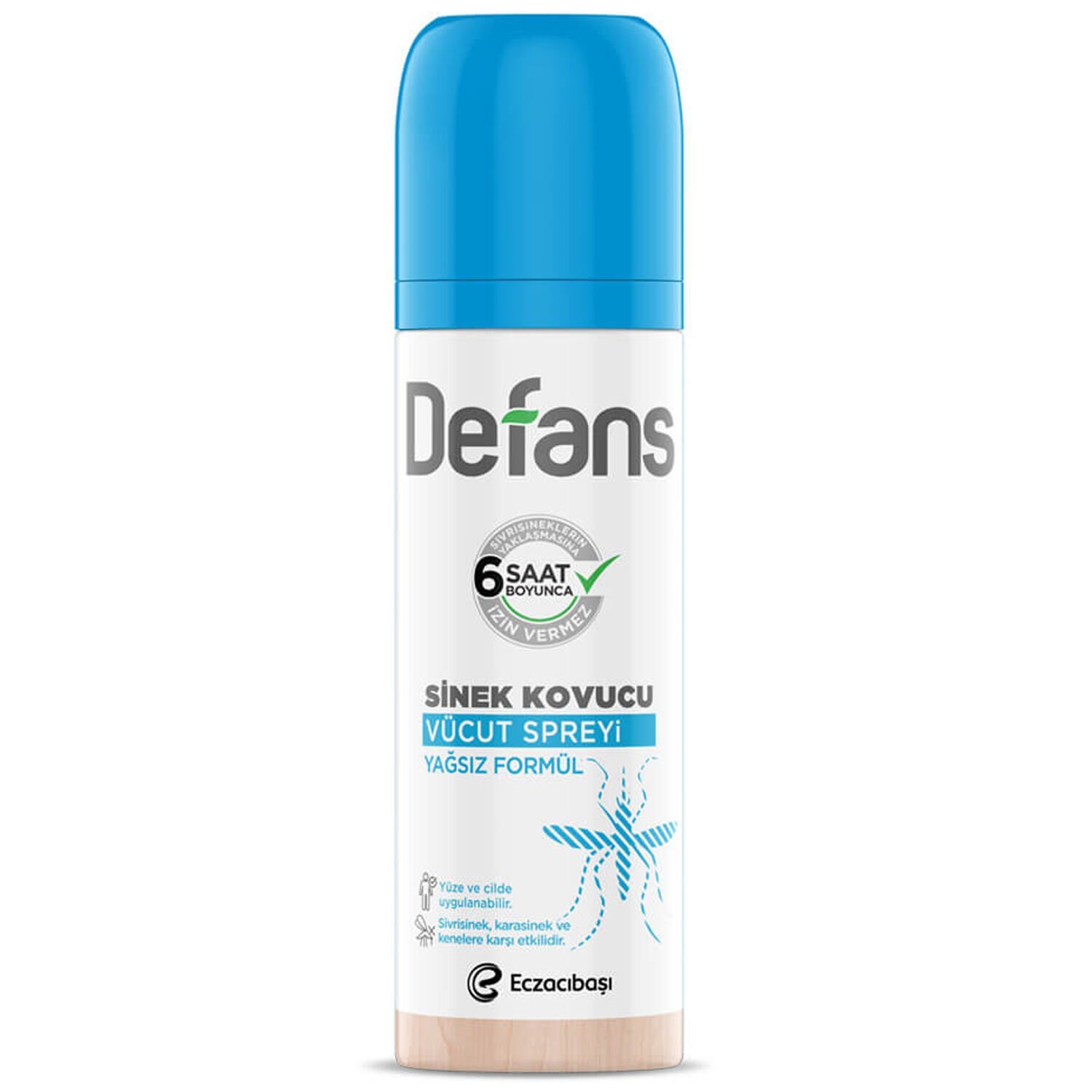 Defans Sinek Kovucu Vücut Spreyi 100 ml Yağsız Formül