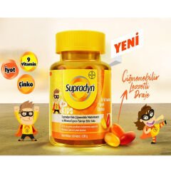 Supradyn Kids Multivitamin Ve Mineral İçeren Çiğnenebilir 60 Tablet